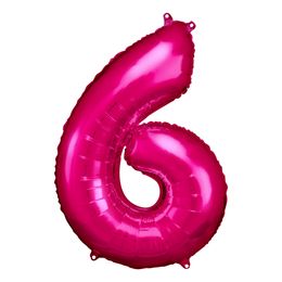 Bildspel - Sifferballong Rosa Metallic
