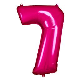 Bildspel - Sifferballong Rosa Metallic