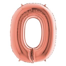 Diaesitys - Numeroilmapallo Ruusukulta Metalli