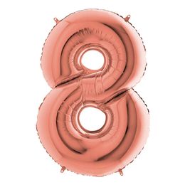 Diaesitys - Numeroilmapallo Ruusukulta Metalli