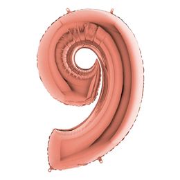 Diaesitys - Numeroilmapallo Ruusukulta Metalli