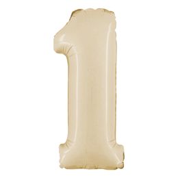 Bildspel - Sifferballong Satin Cream