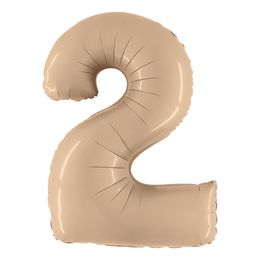 Bildspel - Sifferballong Satin Nude