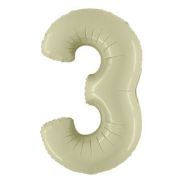 Bildspel - Sifferballong Satin Olive Green