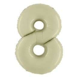 Bildspel - Sifferballong Satin Olive Green