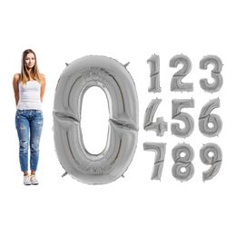Sifferballong Silver Gigantisk