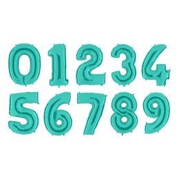 Talballon Turkis Metallic