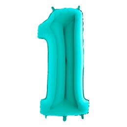 Lysbildefremvisning - Talballon Turkis Metallic