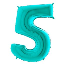 Lysbildefremvisning - Talballon Turkis Metallic