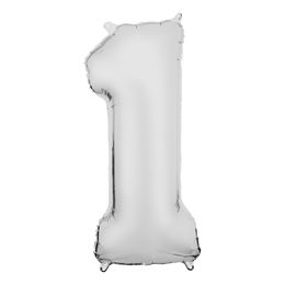 Diaesitys - Numeroilmapallo Valkoinen Satiini