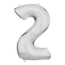 Diaesitys - Numeroilmapallo Valkoinen Satiini