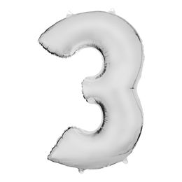 Diaesitys - Numeroilmapallo Valkoinen Satiini