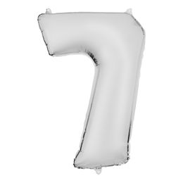 Diaesitys - Numeroilmapallo Valkoinen Satiini