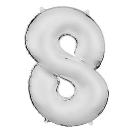 Diaesitys - Numeroilmapallo Valkoinen Satiini