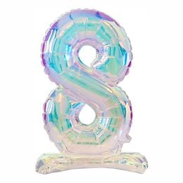 Lysbildefremvisning - Talballoner på stativ Iridescent