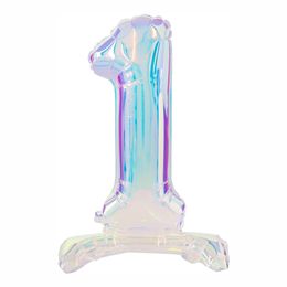 Lysbildefremvisning - Talballoner på stativ Iridescent