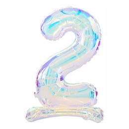 Lysbildefremvisning - Talballoner på stativ Iridescent