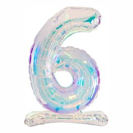 Lysbildefremvisning - Talballoner på stativ Iridescent