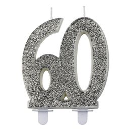 Sifferljus 60 Glitter Silver