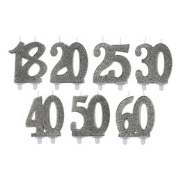 Sifferljus Glitter Silver