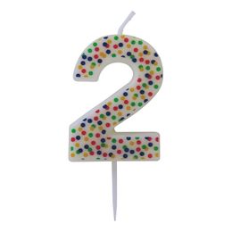 Bildspel - Sifferljus Prickig Flerfärgad