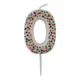 Bildspel - Sifferljus Prickig Flerfärgad