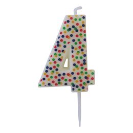 Bildspel - Sifferljus Prickig Flerfärgad