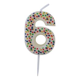 Bildspel - Sifferljus Prickig Flerfärgad