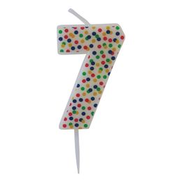 Bildspel - Sifferljus Prickig Flerfärgad