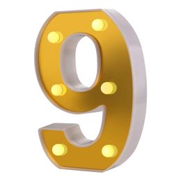 Bildspel - Siffra Guld med LED-Belysning