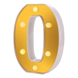 Bildspel - Siffra Guld med LED-Belysning