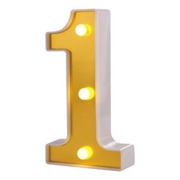 Bildspel - Siffra Guld med LED-Belysning