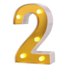 Bildspel - Siffra Guld med LED-Belysning