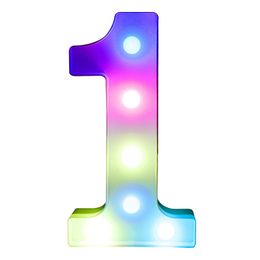 Lysbildefremvisning - Tall med LED-belysning RGB