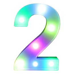 Lysbildefremvisning - Tall med LED-belysning RGB