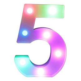 Lysbildefremvisning - Tall med LED-belysning RGB