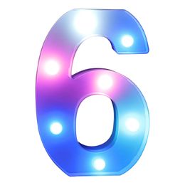 Lysbildefremvisning - Tall med LED-belysning RGB