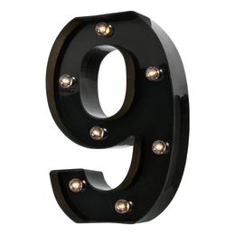 Bildspel - Siffra Svart med LED-Belysning