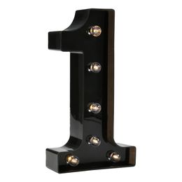 Bildspel - Siffra Svart med LED-Belysning