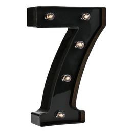 Bildspel - Siffra Svart med LED-Belysning