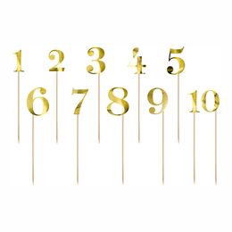 Siffror på Pinnar Guld