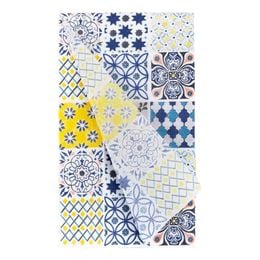 Silkepapir Blå Mosaikk