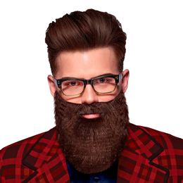 Skägg & Mustasch Brun