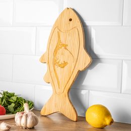 Bildspel - Skärbräda i Bambu Fisk