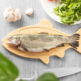 Bildspel - Skärbräda i Bambu Fisk