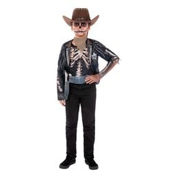 Skelett Cowboy Barn Maskeraddräkt