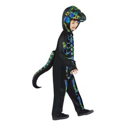 Bildspel - Skelett Dino Barn Maskeraddräkt