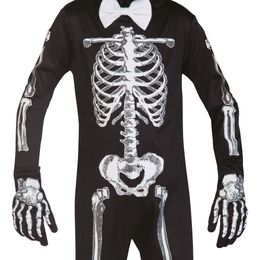 Bildspel - Skelett med Hatt Barn Maskeraddräkt