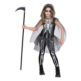 Skjelett med Tyllskjørt Barn Karnevalskostyme