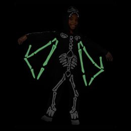 Bildspel - Skelett med Vingar Barn Maskeraddräkt